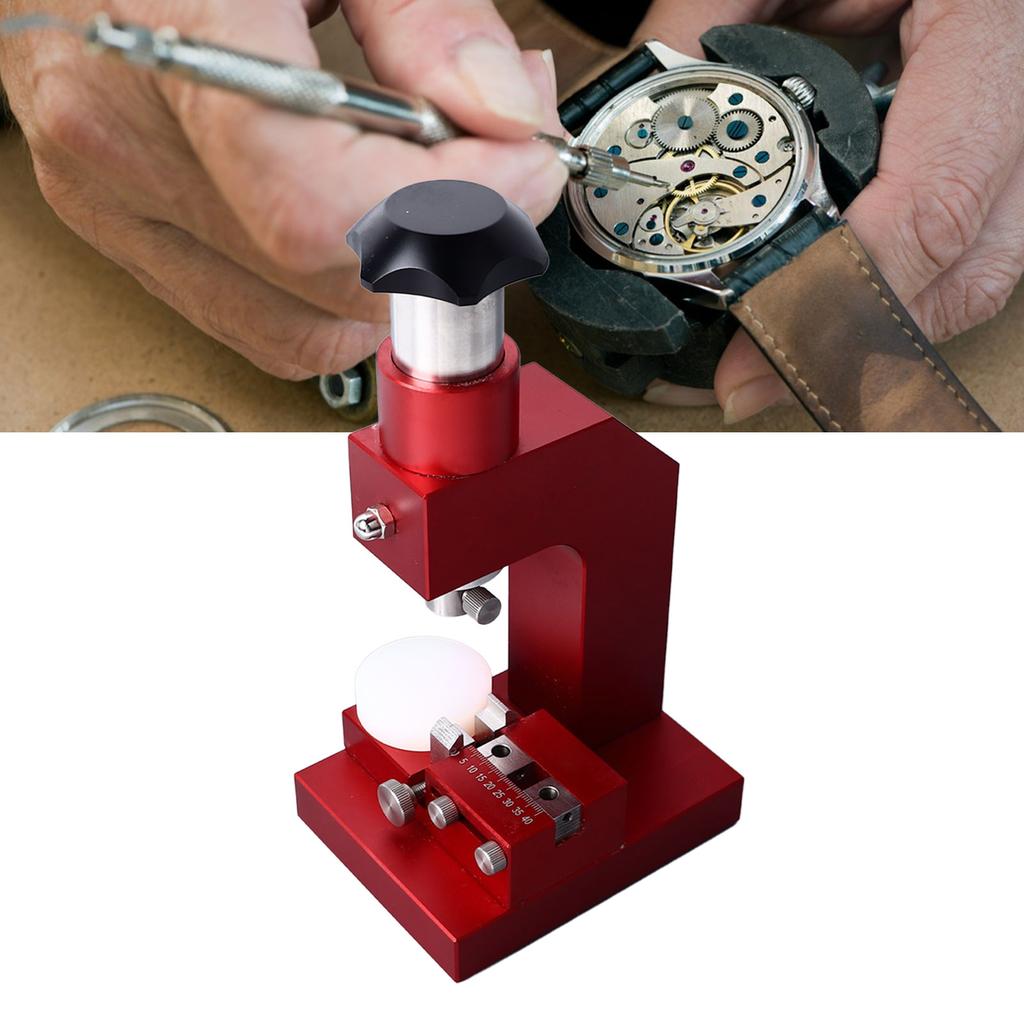 Watch Strap Punch Machine Prevent Slip Steel Strap Puncher with 12pcs Punch Head for Watchmaker