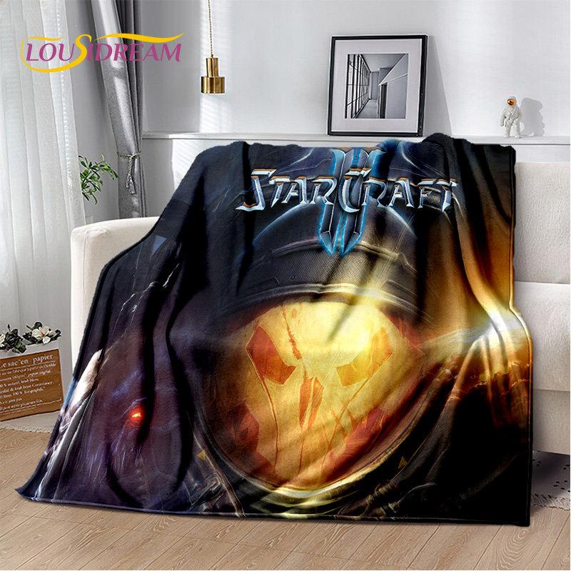 3D HD StarCraft Game Gamer Soft Plush Blanket,Flannel Blanket Throw Blanket for Living Room Bedroom Bed Sofa Picnic Cover Kids