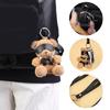Plush Bear Keyring Plush Bag Charm Nontoxic Material Cute Travel Accessory Gift Stylish Bag Hanging Ornament