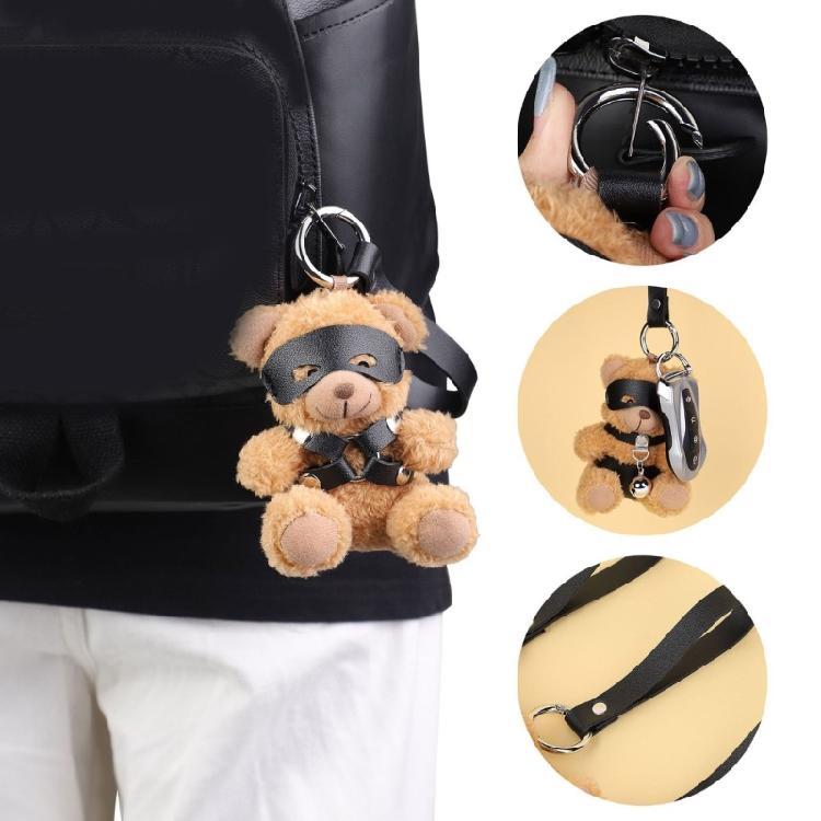 Plush Bear Keyring Plush Bag Charm Nontoxic Material Cute Travel Accessory Gift Stylish Bag Hanging Ornament