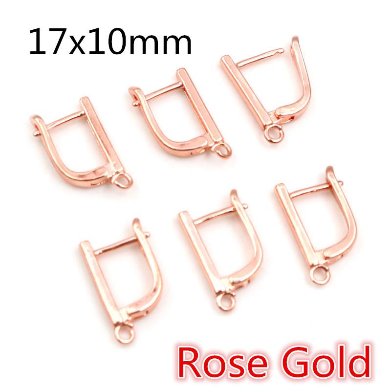 10pcs 3-Styles Gold Color French Earring Hooks Lever Back Open Loop Setting for DIY Earring Clips Clasp Jewelry Making Findings