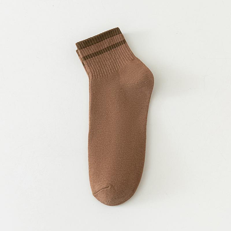 Men's Summer Thin Cotton Socks, Sweat-absorbing and Breathable Short Socks, Mid-calf Socks, Summer Sports Socks, White Men's Socks