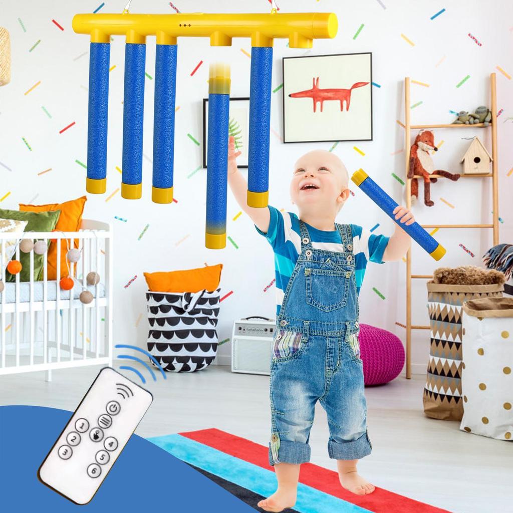 Reflex Drop Sticks Challenge Game, Hand Eye Coordination Training Toy, Upgrade Remote Control 3 Adjustable Speed