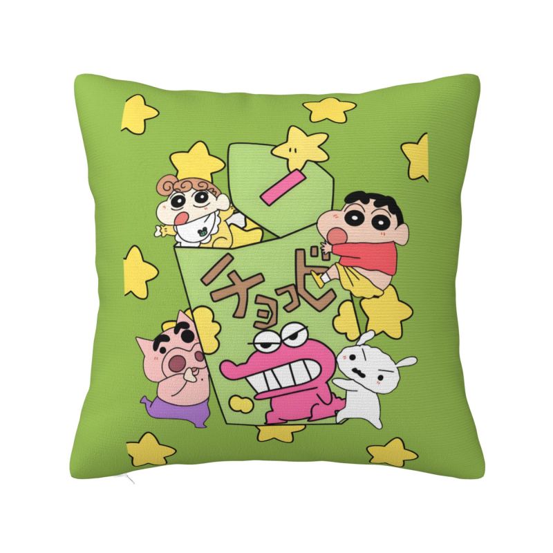 Подушки с рисунком Шин-чан, Чехлы для подушек с персонажами аниме и манги, Современные чехлы для подушек, Бархатные наволочки 30cmx30cm