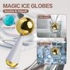 Ice Globes for Face Eyes Steel Hot & Cryo Sticks Facial Massager Tool Cooling Roller for Daily Beauty Routines Skin Care Gift