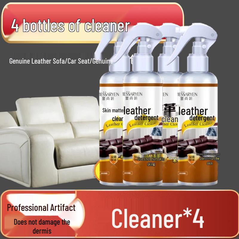 Genuine Leather Sofa & Goods Stain Remover and Conditioner - Waterless Leather Care Cream