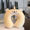 Soft Velvet U Shape Neck Pillow With Optional Animal Designs Memory Foam Cushion For Children Traveling