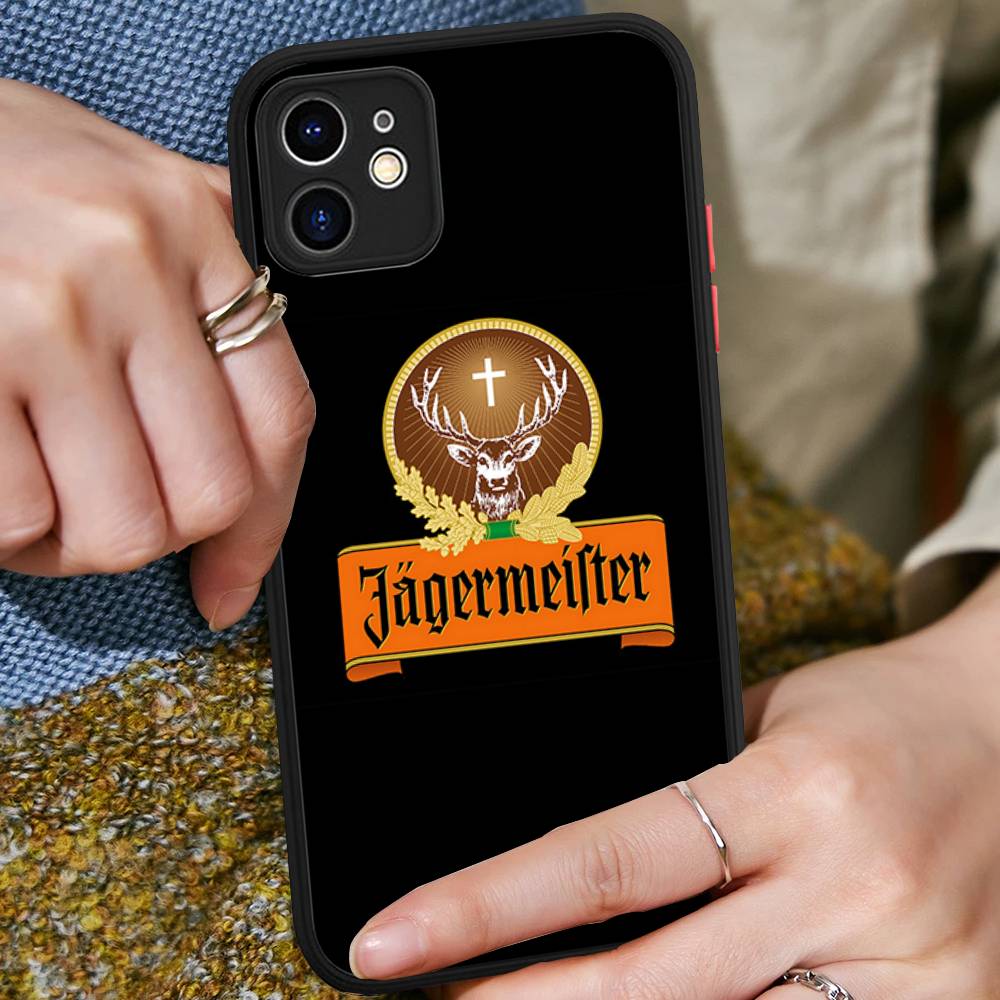 Hi J-Jagermeister Logo Phone Case For IPhone 16 15 14 Plus 15 13 12 11 Pro Max X XS MAX Matte Cover