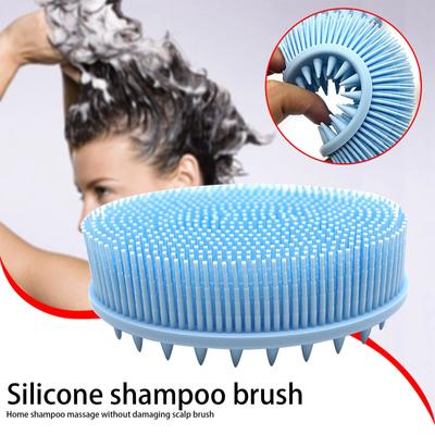 Upgrade 2 In 1 Bath And Shampoo Brush, Silicone Body  For Use In Shower, Exfoliating Body Brush, Premium Silicone Loofah, Scalp Brush