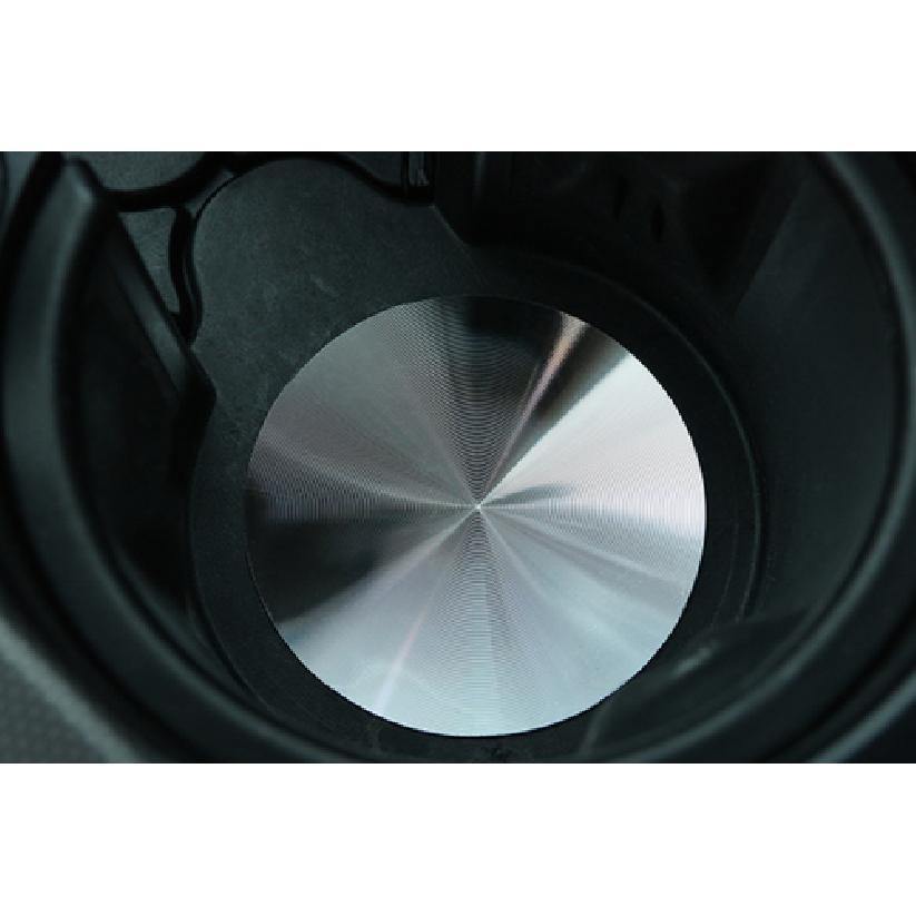 For Maserati Levante 2017-21 Silver Steel Gear Water Cup Holder Panel Cover Trim