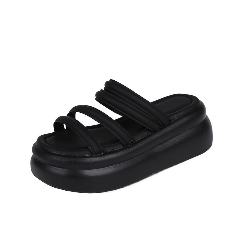 

2024 лето новая верхняя одежда на толстой подошве классные тапочки универсальные пляжные тапочки женские 37