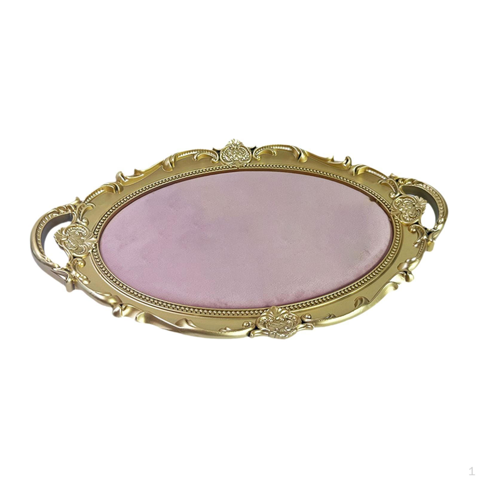 

Countertop Organizer Tray for Perfume Display in Bedroom Or Kitchen розовый
