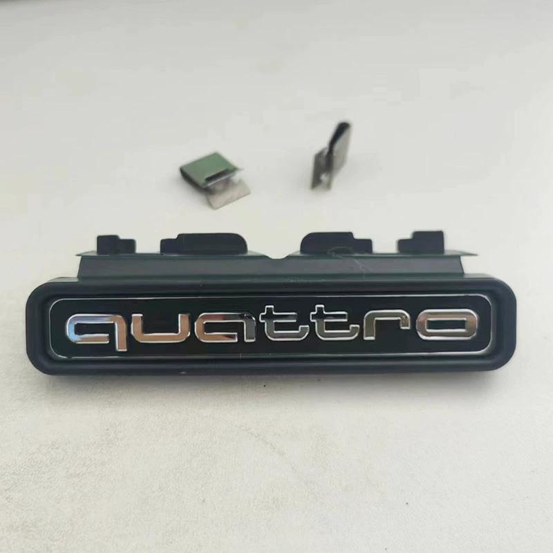 Car Quattro Front Grille Four-Wheel Drive Logo Styling for Audi A4 A4L 2020 2021 2022 2023 Rear Fender Stickers Auto Accessories