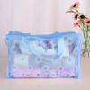 5PCS For Makeup Pouch Compression Travelling Bath Bags 5 Color Waterproof PVC Cosmetic Storage Bag Women Transparent Organizer