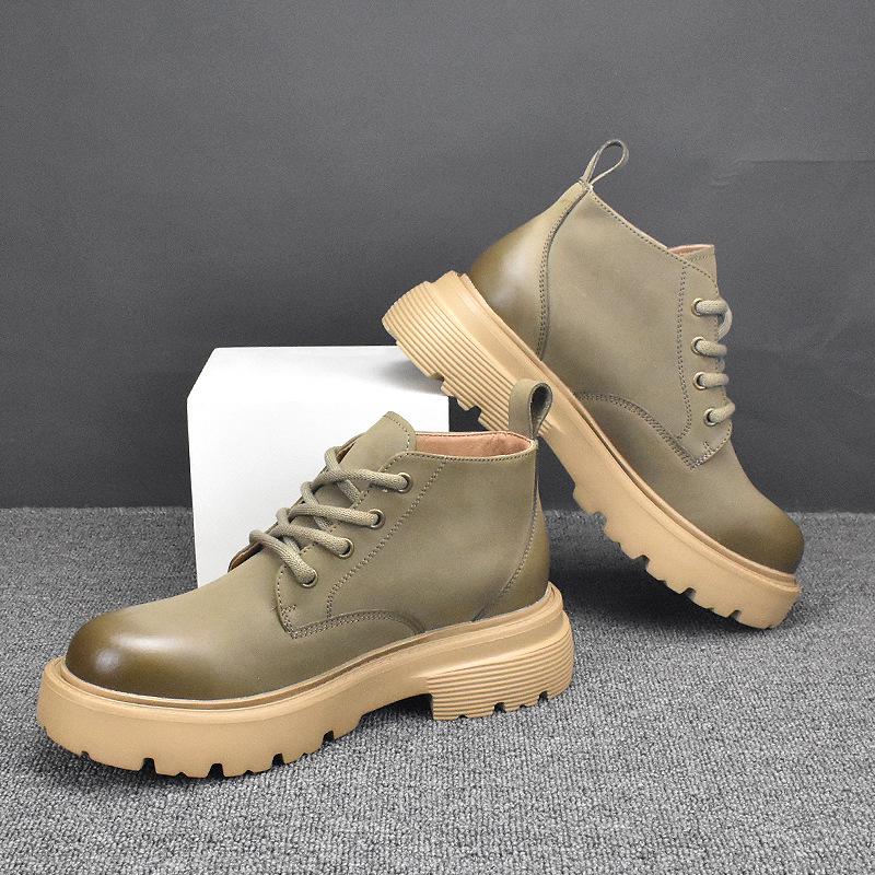 """Herrtrendiga Koreanska Brittiska Chelsea Martin Boots - Andningsbara Höst/Vinter Mångsidiga Korta Stövlar"""