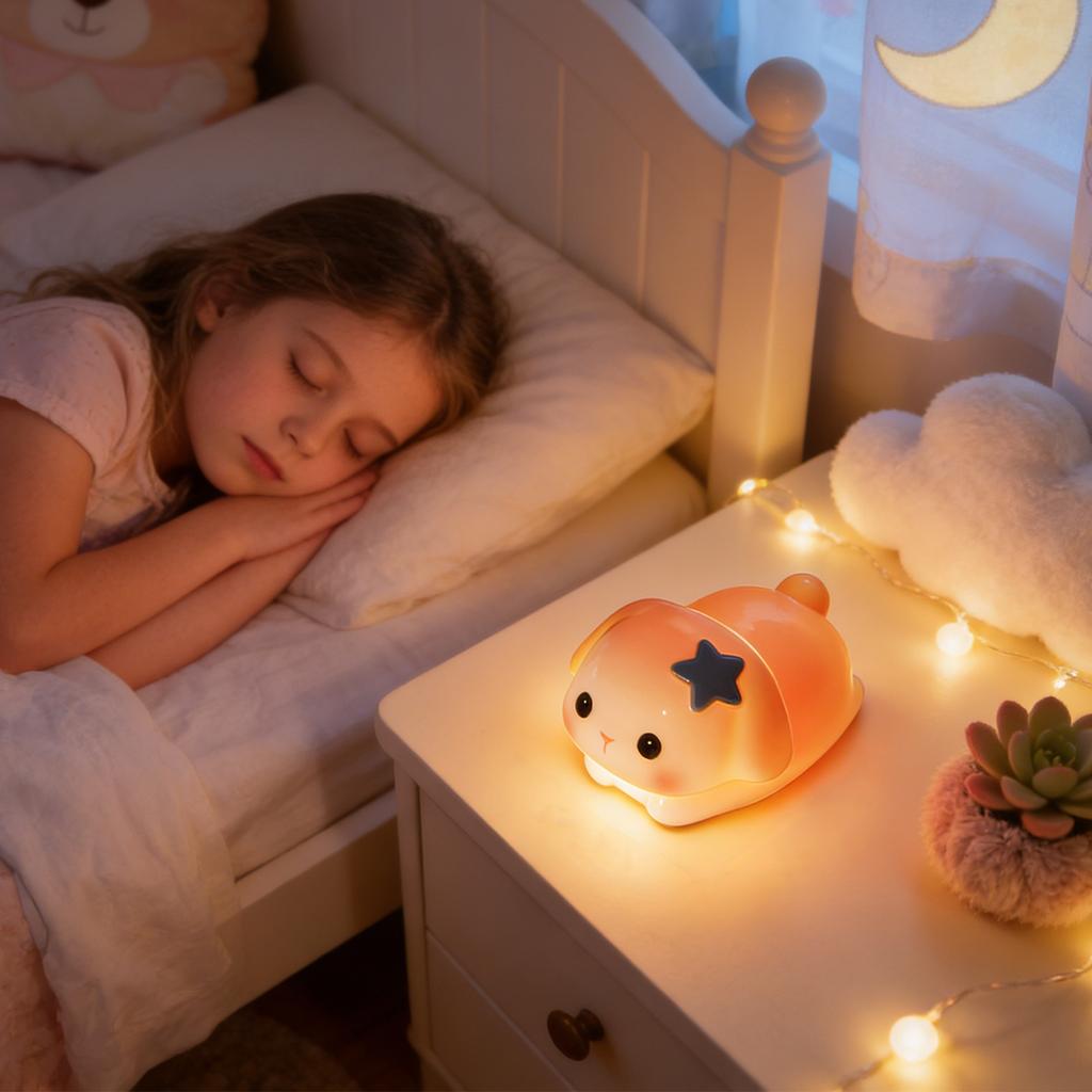 Cute Animal Night Light, -Sensitive Color-Changing, Rechargeable Bedside Light, Suitable For Children's Comfort Lighting And Decoration.