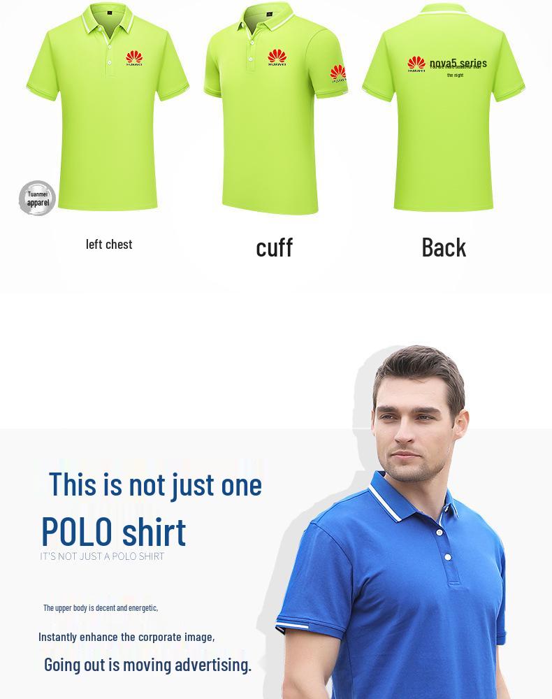 Custom Quick-Dry Polo with Turn-Down Collar for Corporate Events and Logo Branding