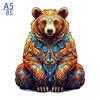 Non-Toxic 300Pcs Wooden Puzzle Color Cat Delicate Irregular Shape Puzzles Gratitude Adult Stress Reduction Family Interactive Toys Gift