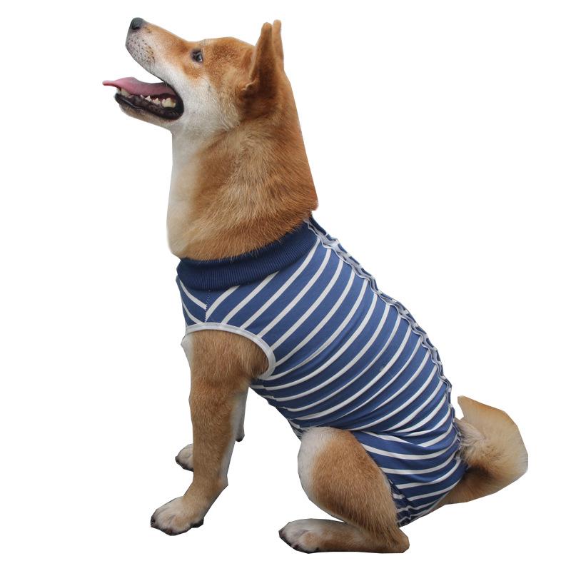 Unisex Pet Recovery Suit: Anti-Lick, Breathable Four-Legged Outfit for Post-Surgery, Weaning, and Hair Loss Protection.