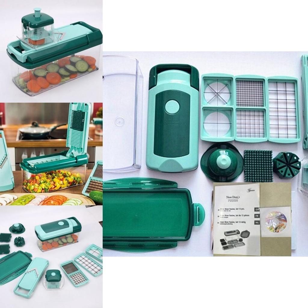 Multi-functional Easy Food Chopper Vegetable Cutter Slicer With Durable Stainless Steel Blades For Effortless Kitchen Prep