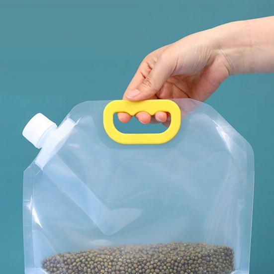 Food Packaging Bag Large Diameter High Capacity Transparent Moisture-Proof Kitchen Fresh-keeping Grain Storage Sealed Bag Home Supplies