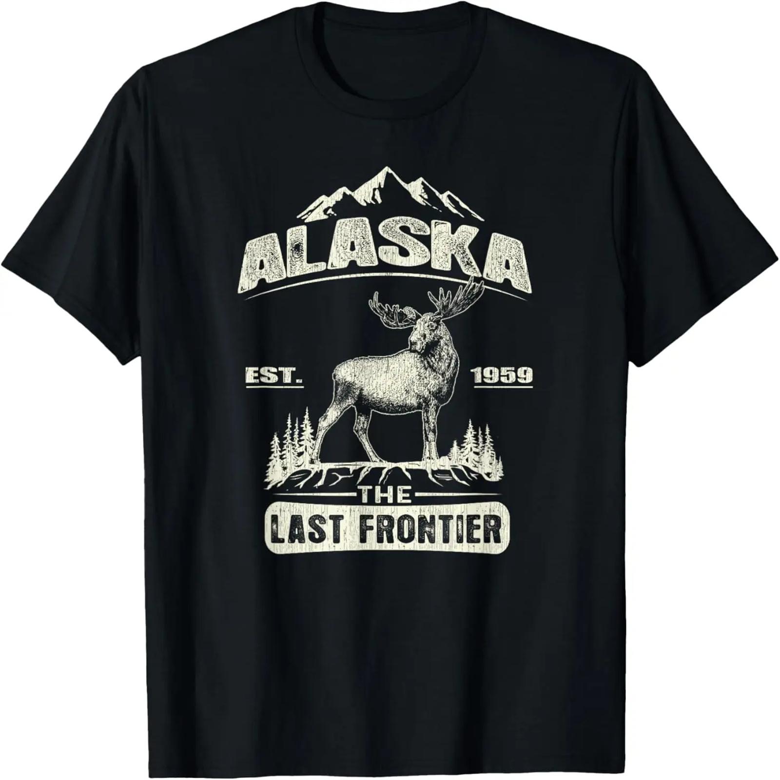 Moose Alaska The Last Frontier Tee - Alaska T-Shirt S чёрный