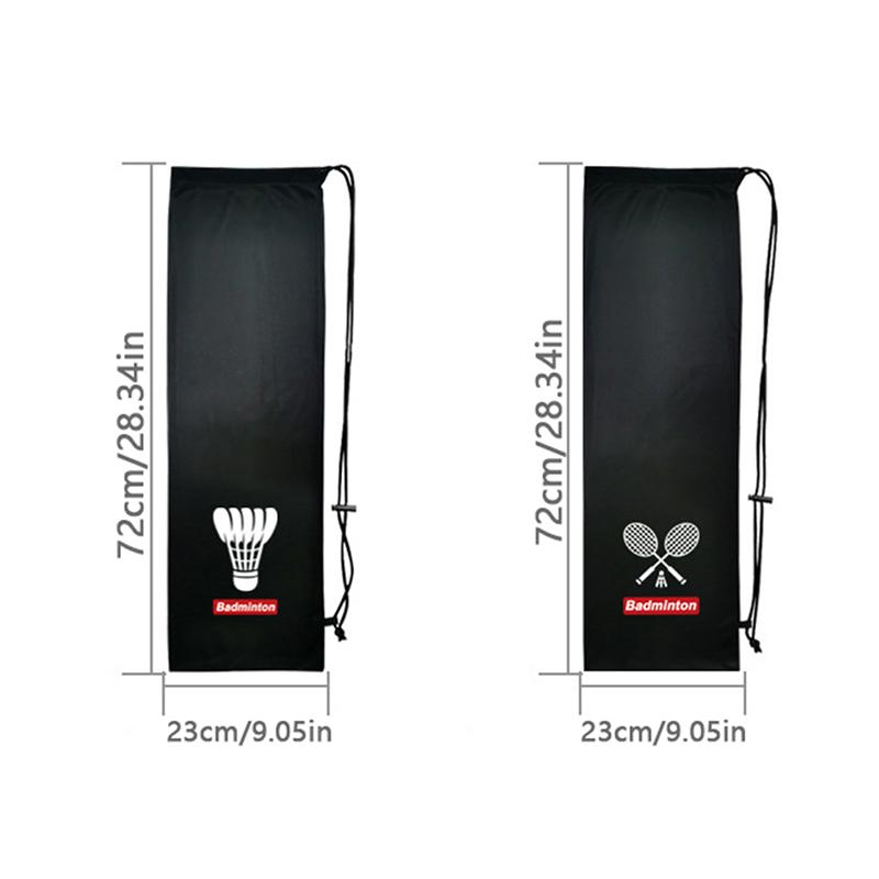 Kryt na badmintonovou raketu Taška Měkká úložná taška Pouzdro Kapsa se stahovací šňůrkou Přenosná
