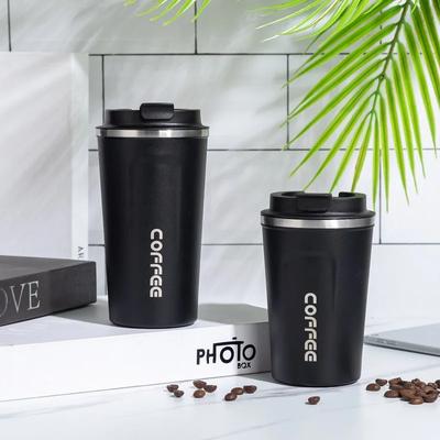 Thermo Cafe Car Thermos Mug for Tea Water Coffee Leak_Proof Travel Thermo Cup Coffee Mug 380/510ML Double Stainless Steel