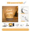 Note Board Creative USB Led Night Light Valentine's Day Gift Decor Nightlights Girlfriend Birthday Gift Wedding Decor Night Lamp