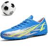 Unisex Short Spike TF Rubber Football Shoes for Boys and Girls Artificial Grass Practical Training Football Boots