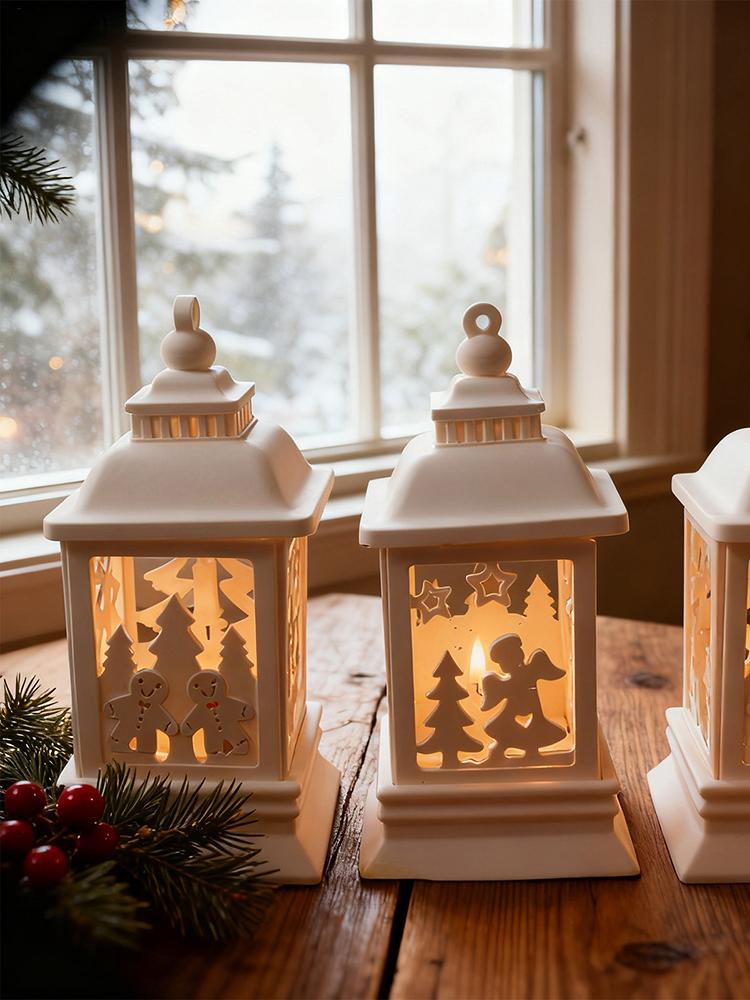 Christmas Resin Molds Silicone Non-Stick Set Candle Holder Christmas Wax Molds For Wax Plaster Party Lantern Home Decor Arts &