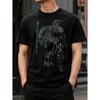 Men's Viking Raven Graphic Tee Short Sleeve Crew Neck Soft Cotton Blend Casual Streetwear Not To Serve Fate Nordic Mythology Shirt