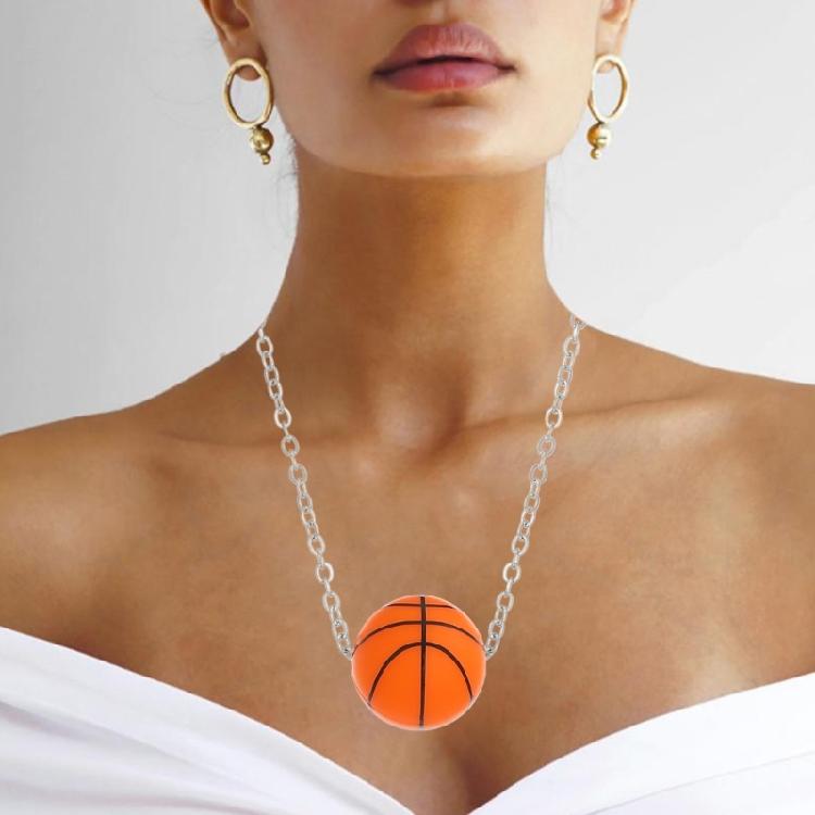 Unique Sports Balls Neckchains Stylish Pendant Necklace for Jewelry Collectors