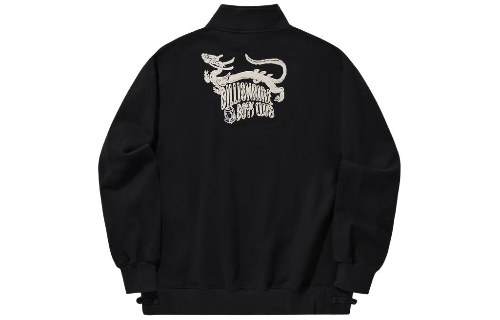 Li Ning Sweatshirts Men s Black Stand Collar Moderate Regular AWDU671-2 S