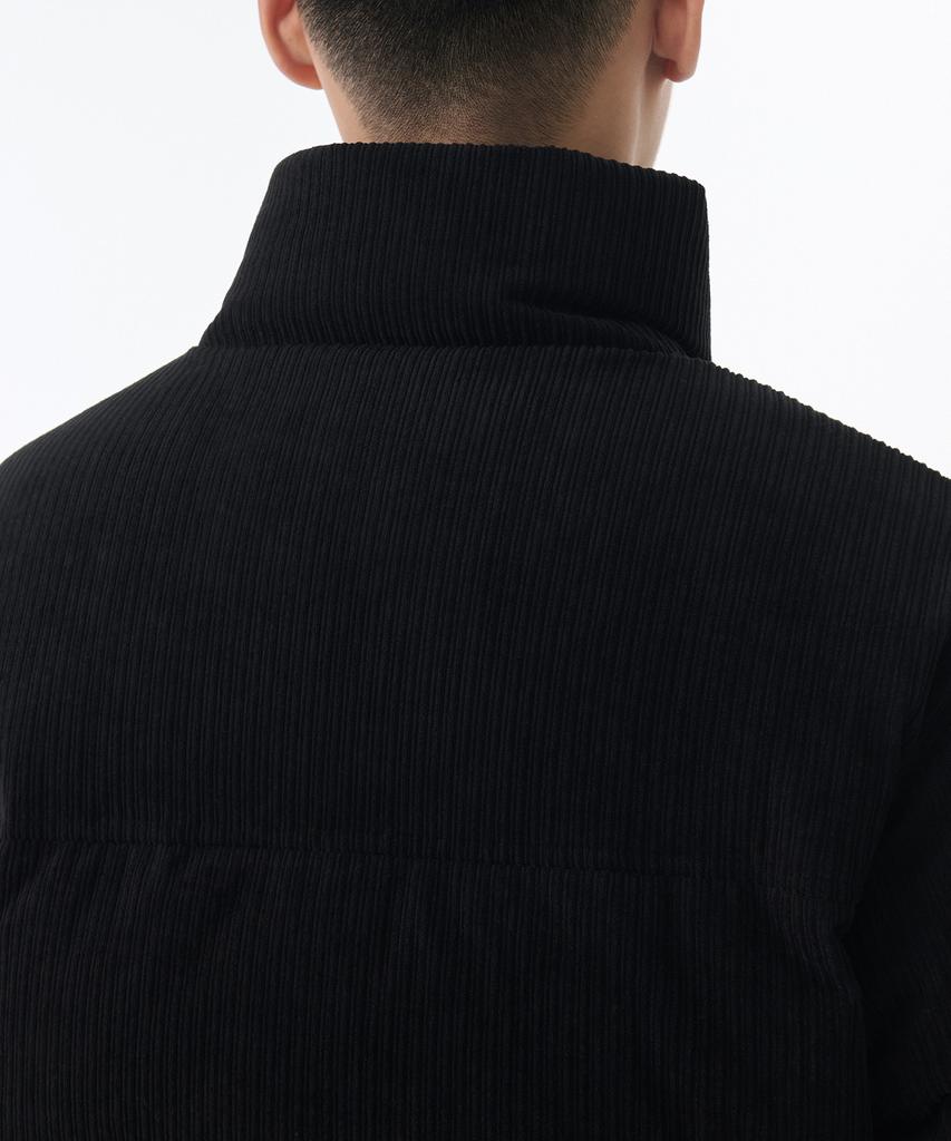 Musinsa Standard Corduroy Down Puffer Short Padded Jacket [Black]