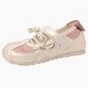 Fashion color matching ballet style inner height increase Velcro German training shoes summer light mouth sports sandals girls flat shoes