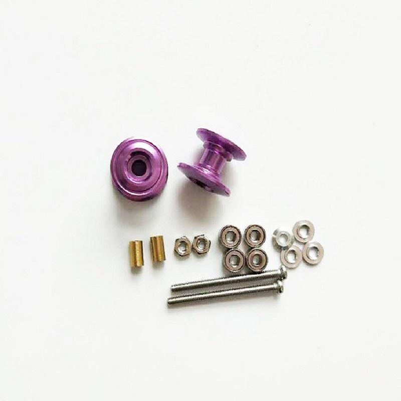 2Pcs 95423 Leichte Doppel Aluminium Rollen 13-12mm Ersatzteile Für Tamiya Mini 4WD Auto Modell