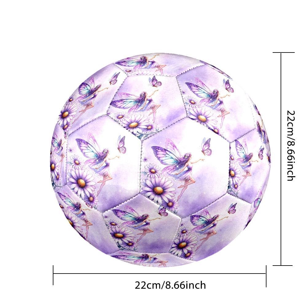 1pc Fairy Garden Dreams Size 5 Soccer Ball Professional Match Training Football Indoor &Outdoor Sports Ball Training Ball Lightweight Durable Y92