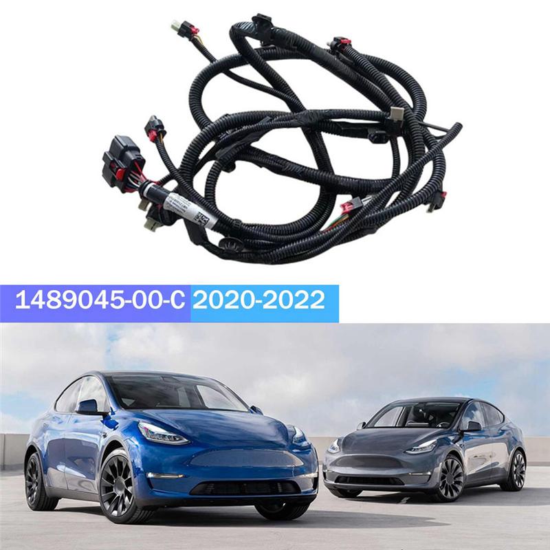AC54-Front Bumper Wiring Harness Assist Sensor 1489045-00-C For Tesla Model Y 2020-2022 Wiring Harness Replacement Spare Parts