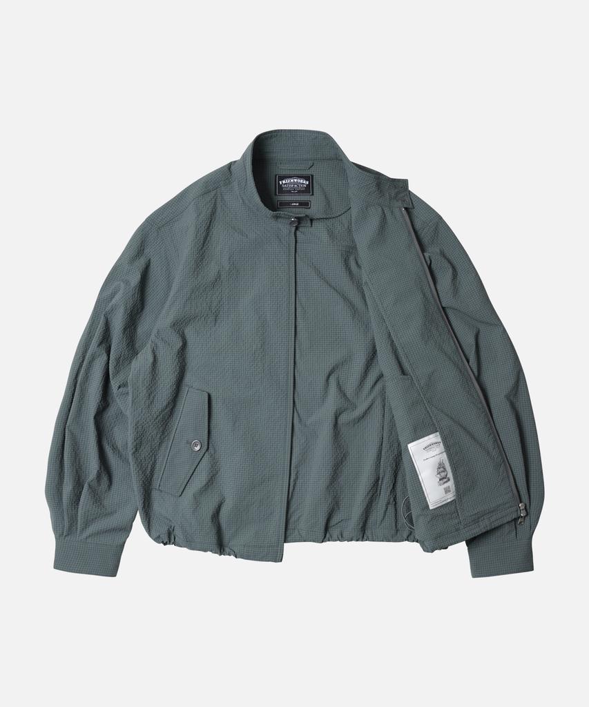 Frizmworks Seersucker Buddy Harrington Jacket _ Blue Gray
