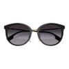 Burberry Elegant Socialite Holiday Travel Edition Round Sunglasses Women sunglasses Black 0BE4289D-30018G