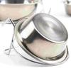 Stainless Steel Hang-on Pet Bowl Big Capacity Hanger Cage Cup Durable Pet Feeding Tool  Cat