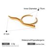 Hot Selling Classic Style Stainless Steel and PVD 18K Gold Plated Waterproof Jewelry Rings  ODM Geometry Personality Rings