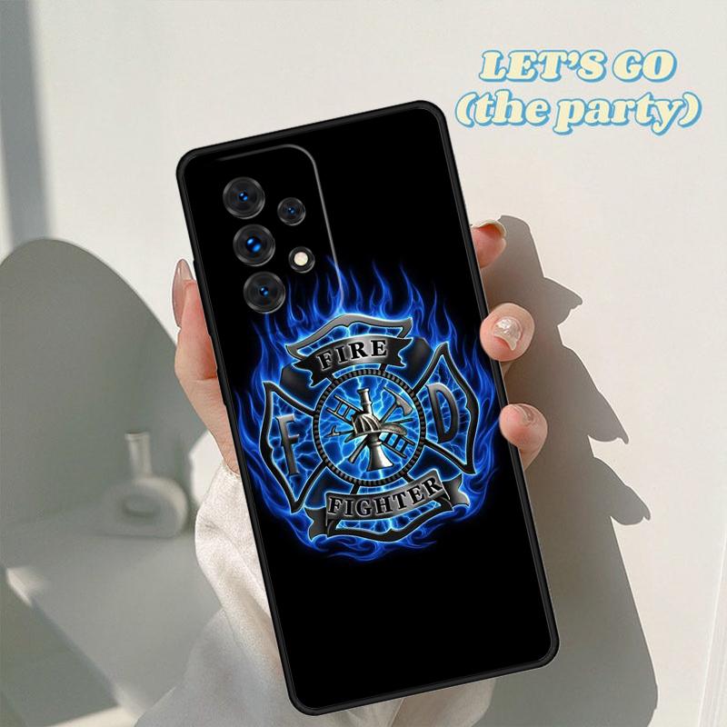 Fire Rescue Department phone case For Samsung Galaxy A42 A31 A40 A51 A71 A32 A80 A91 A52 A72 A73 A20e A21S A50 A70 A11 A12 Cover