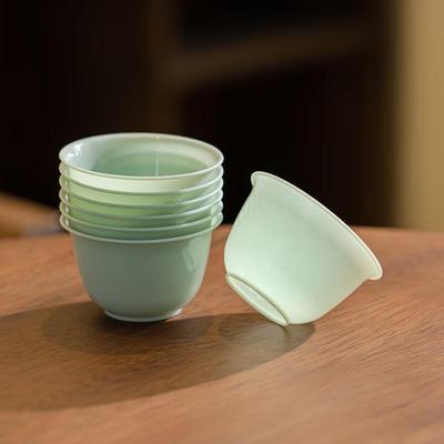 Disposable Emerald Green Kung Fu Teacups