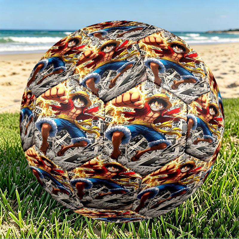 DRAGON BALL Print Size 5 Soccer Ball, PU Wear Resistant Football for Match Training and Daily Practice, Birthday Gift for Soccer Fans