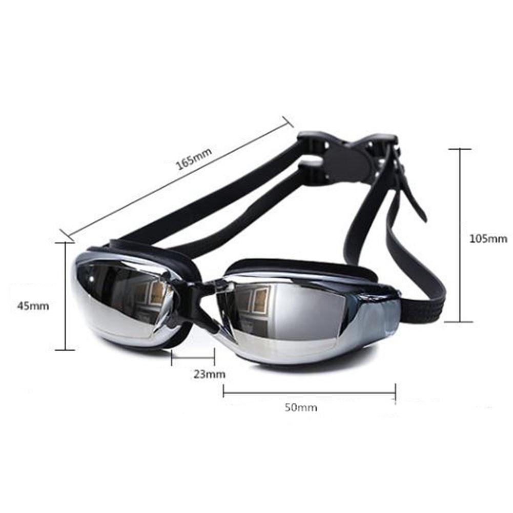Men Women Swimming Goggles Professional Waterproof Anti-fog Hd Large Frame Swimming Glasses Swim Eyewear