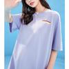 Anta Printed Letter Crew Neck Pullover Short Sleeve T-Shirt Men Tops Purple 152328114-2