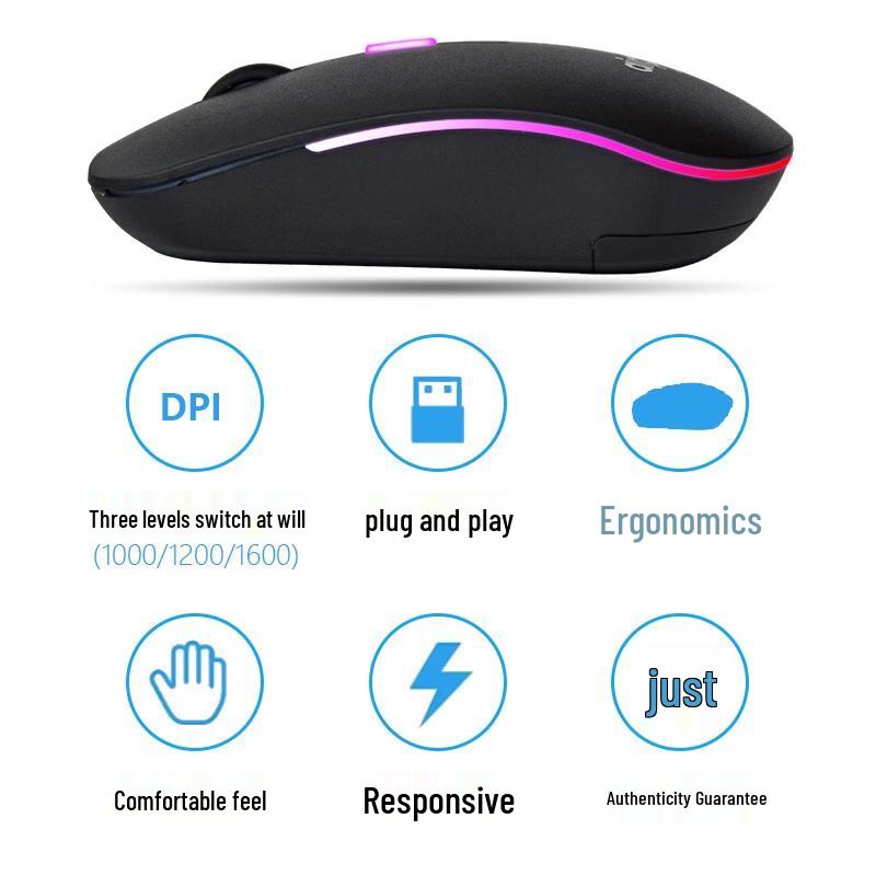 aigo Q701 Compact Bluetooth Dual-Mode Wireless Mouse