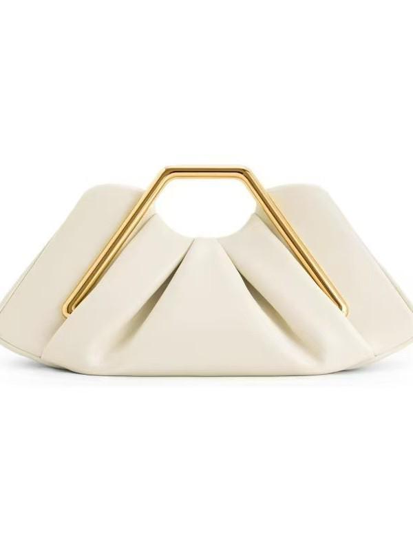 2026 Fashionable Ruched Cloud Clutch: Versatile Vintage Evening Bag for Women